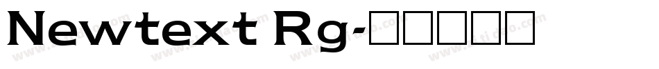 Newtext Rg字体转换